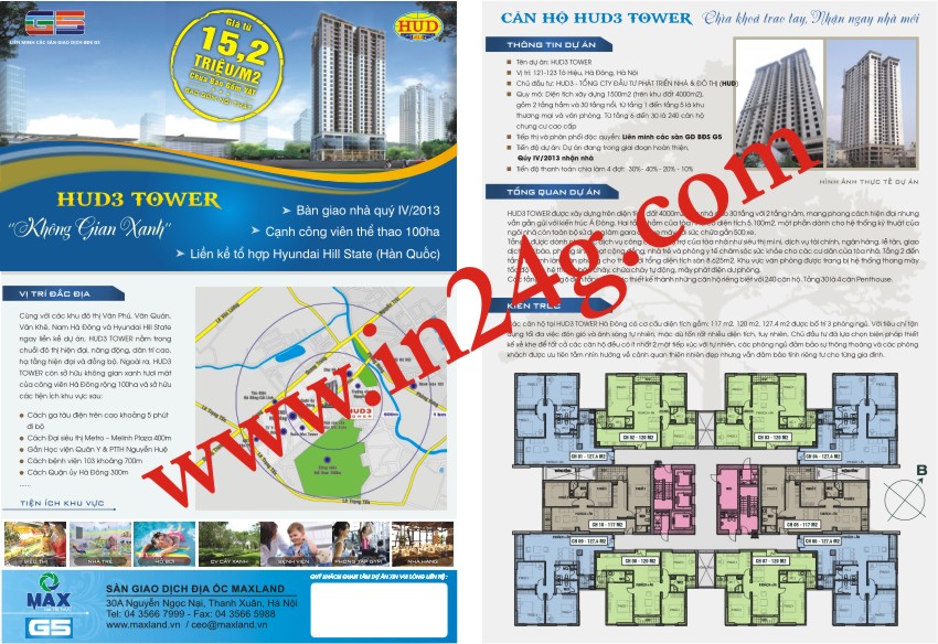 In tờ rơi Bất Động Sản