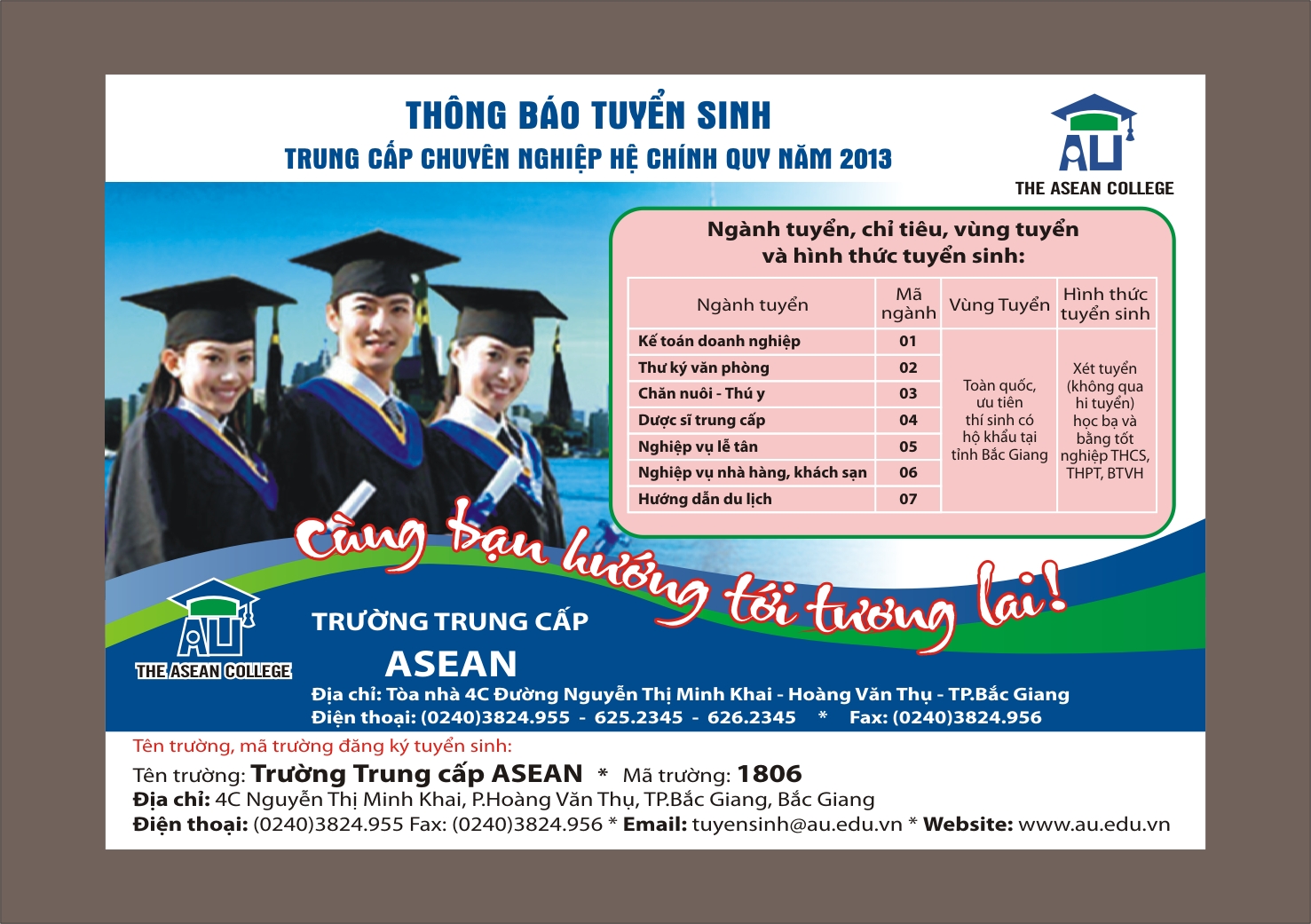In Tờ rơi tuyển sinh Du học